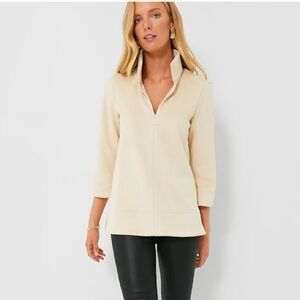 Tuckernuck Bone Ivory Faux Suede Margot Top